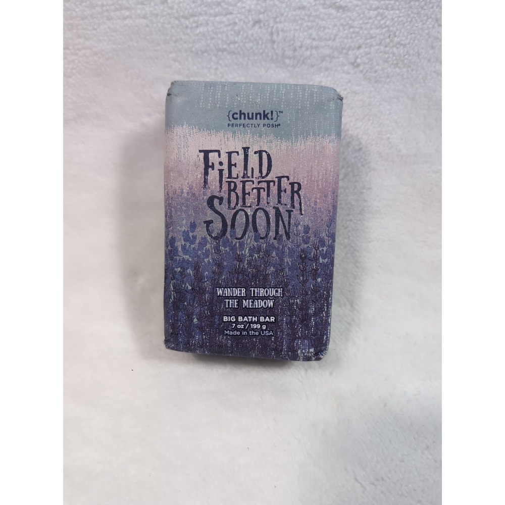 Perfectly Posh Big Bath Bar Chunk Field Better Soon Lavender‎ Soap Full Size New